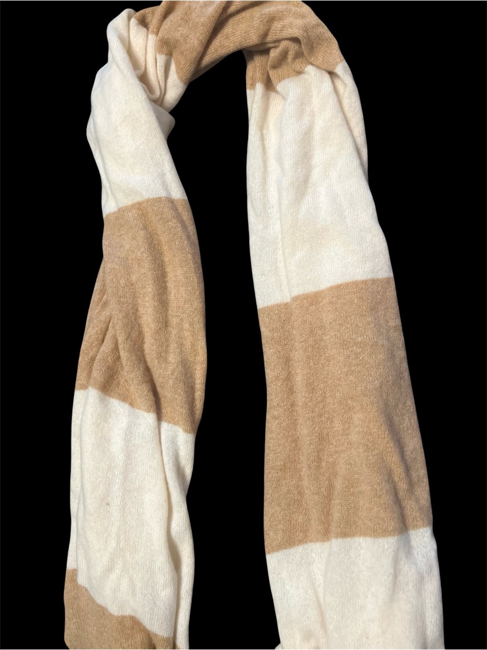 Two J. Crew Camel Cashmere Scarf - Picture 2 of 4